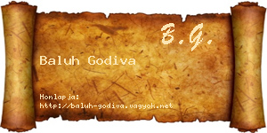 Baluh Godiva névjegykártya